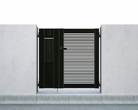 シンプレオ門扉　１型　親子開き 埋込仕様  ０４・０８・１２ | YKKAP